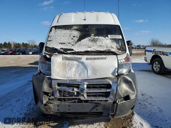 2018 Ram ProMaster Cargo with VIN 3C6URVJG4JE149236, listed as a Copart auction lot 80940234 with Not Provided miles and Salvage Title. Bid and sale history available at carsss.com. Image 5.