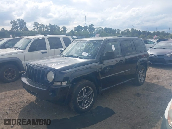 2008 Jeep Patriot Sport with VIN 1J8FF28W08D749553, listed as a IAAI auction lot 40490151 with Not Provided miles. Bid and sale history available at carsss.com. Image 2.