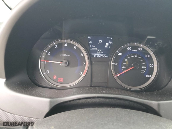 2013 Hyundai Accent GL with VIN KMHCT5AE0DU117549, listed as a Copart auction lot 54453905 with 276,266 mi miles and Clean Title. Bid and sale history available at carsss.com. Image 9.