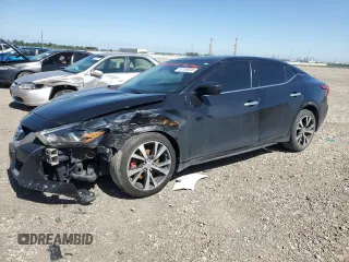 2017 Nissan Maxima SV with VIN 1N4AA6AP1HC392292, listed as a Copart auction lot 52159345 with 87,513 mi miles and Salvage Title. Bid and sale history available at carsss.com. Image 1.