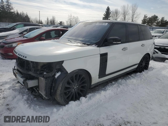 2016 Land Rover Range Rover Autobiography with VIN SALGV2EF0GA248125, listed as a Copart auction lot 43666615 with 150,210 mi miles and Clean Title. Bid and sale history available at DreamBid. Image 1.