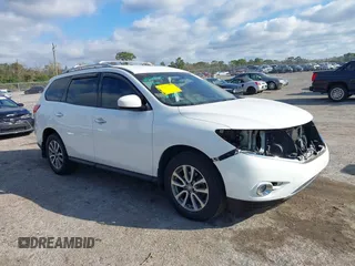 2013 Nissan Pathfinder SL with VIN 5N1AR2MN2DC650590, listed as a IAAI auction lot 41613958 with 111,264 mi miles and . Bid and sale history available at DreamBid. Image 1.