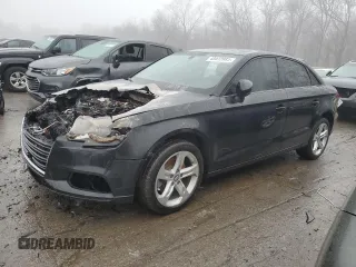 2018 Audi A3 Sedan Premium with VIN WAUAUGFF7J1010529, listed as a Copart auction lot 43432085 with 0 mi miles and Salvage Title. Bid and sale history available at carsss.com. Image 1.