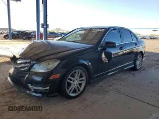 2012 Mercedes-Benz C 300 Sport with VIN WDDGF8BB7CR207887, listed as a Copart auction lot 62177525 with 158,417 mi miles and Salvage title. Bid and sale history available at DreamBid. Image 1.