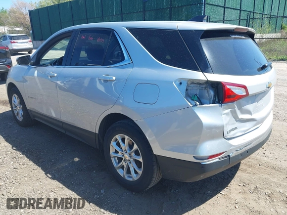 2020 Chevrolet Equinox LT with VIN 2GNAXJEV4L6191855, listed as a IAAI auction lot 42115036 with 131,489 mi miles and . Bid and sale history available at DreamBid. Image 3.