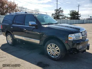 2012 Lincoln Navigator with VIN 5LMJJ2J57CEL00917, listed as a Copart auction lot 52157375 with 170,913 mi miles and Salvage Title. Bid and sale history available at carsss.com. Image 4.