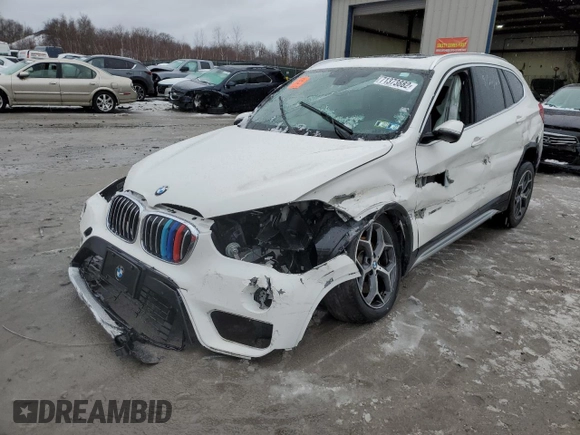 2018 BMW X1 xDrive28i with VIN WBXHT3C3XJ5K32369, listed as a Copart auction lot 71373882 with 0 mi miles. Bid and sale history available at carsss.com. Image 1.