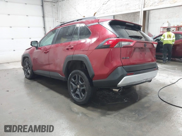 2023 Toyota RAV4 Adventure with VIN 2T3J1RFV9PW359250, listed as a IAAI auction lot 41170551 with 37,388 mi miles. Bid and sale history available at carsss.com. Image 3.