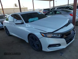 2018 Honda Accord Sedan Sport 1.5T with VIN 1HGCV1F32JA119560, listed as a IAAI auction lot 41885108 with 93,105 mi miles. Bid and sale history available at carsss.com. Image 1.