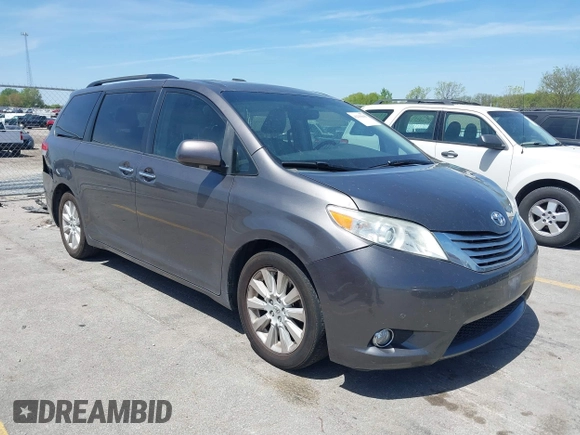 2012 Toyota Sienna XLE AAS with VIN 5TDYK3DCXCS251984, listed as a IAAI auction lot 42235046 with 126,404 mi miles and . Bid and sale history available at DreamBid. Image 1.