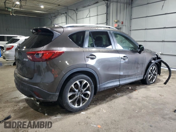 2016 Mazda CX-5 Grand Touring with VIN JM3KE4DY0G0765406, listed as a Copart auction lot 46499385 with 116,155 mi miles and Salvage Title. Bid and sale history available at carsss.com. Image 3.