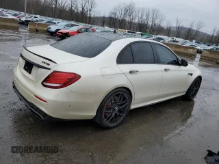 2018 Mercedes-Benz E-Class AMG E 63 S with VIN WDDZF8KB8JA251675, listed as a Copart auction lot 49253844 with 0 mi miles and Salvage Title. Bid and sale history available at carsss.com. Image 3.