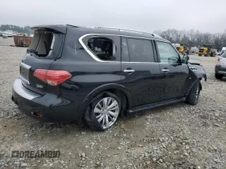 2015 Infiniti QX80 with VIN JN8AZ2NF3F9574006, listed as a Copart auction lot 46035175 with 184,830 mi miles and Salvage Title. Bid and sale history available at carsss.com. Image 3.