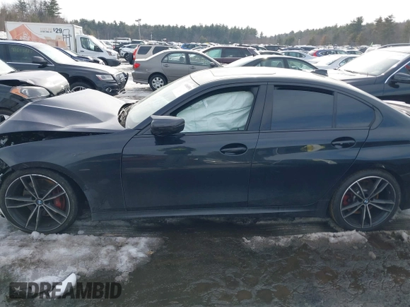 2021 BMW 3 Series M340i xDrive with VIN 3MW5U9J0XM8C19747, listed as a IAAI auction lot 41660591 with Not Provided miles. Bid and sale history available at carsss.com. Image 14.