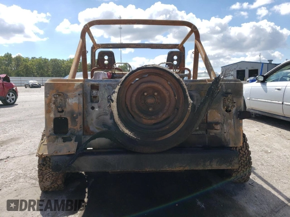 1990 Jeep Wrangler "S" with VIN 2J4FY19EXLJ550543, listed as a Copart auction lot 73007974 with 0 mi miles and Non Repairable. Bid and sale history available at carsss.com. Image 6.