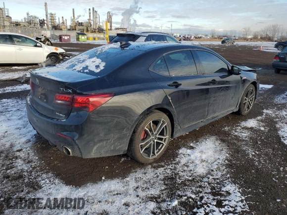 2018 Acura TLX w/Advance Pkg with VIN 19UUB3F83JA802453, listed as a Copart auction lot 82963924 with 146,404 mi miles and Salvage Title. Bid and sale history available at carsss.com. Image 3.