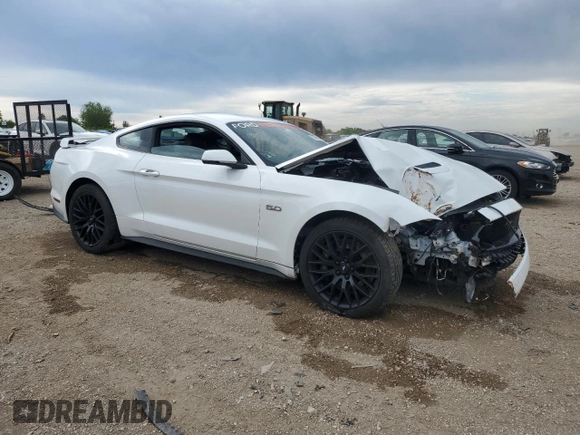 2019 Ford Mustang GT with VIN 1FA6P8CF8K5117020, listed as a Copart auction lot 57896865 with 92,626 mi miles and Salvage title. Bid and sale history available at DreamBid. Image 4.