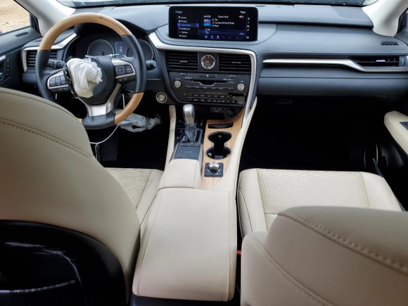 2022 Lexus RX 350L with VIN JTJHZKEA2N2027733, listed as a Copart auction lot 55650235 with 29,422 mi miles and Salvage title. Bid and sale history available at DreamBid. Image 8.