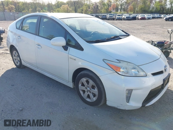 2012 Toyota Prius One with VIN JTDKN3DU2C1520448, listed as a IAAI auction lot 42108210 with 141,657 mi miles. Bid and sale history available at carsss.com. Image 1.