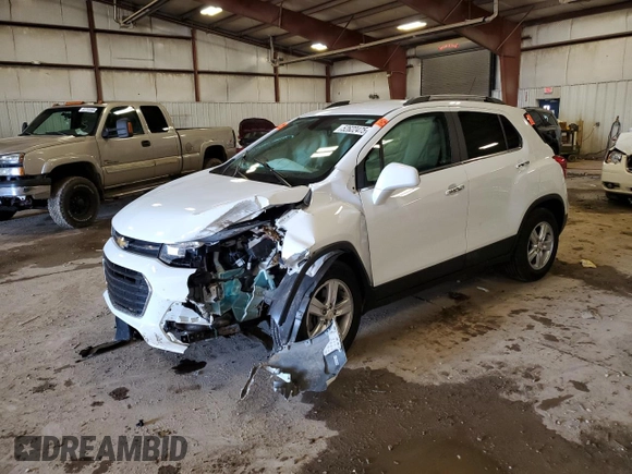 2019 Chevrolet Trax LT with VIN KL7CJLSB4KB711585, listed as a Copart auction lot 52622475 with Not Provided miles and Clean Title. Bid and sale history available at carsss.com. Image 1.