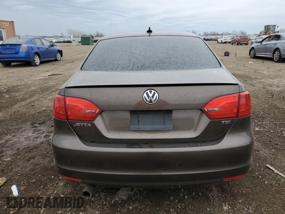 2012 Volkswagen Jetta Sedan TDI with VIN 3VW3L7AJ6CM459116, listed as a Copart auction lot 52548015 with 142,280 mi miles and Salvage Title. Bid and sale history available at carsss.com. Image 6.