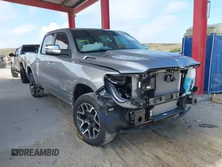 2025 Ram 1500 Laramie with VIN 1C6SRFJPXSN554186, listed as a IAAI auction lot 41931714 with 8,540 mi miles and . Bid and sale history available at DreamBid. Image 1.