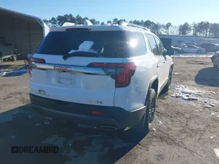 2021 GMC Acadia AT4 with VIN 1GKKNLLS5MZ124120, listed as a IAAI auction lot 41260497 with 50,672 mi miles and . Bid and sale history available at DreamBid. Image 4.