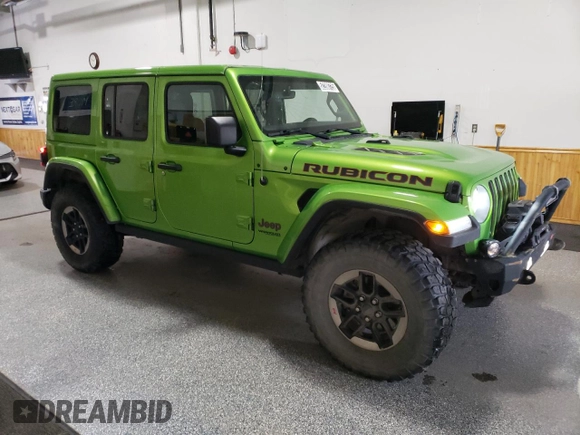 2018 Jeep Wrangler Unlimited Rubicon with VIN 1C4HJXFN3JW245997, listed as a Copart auction lot 52200725 with 101,739 mi miles and Clean title. Bid and sale history available at DreamBid. Image 4.