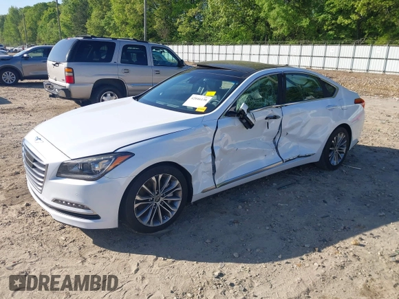 2016 Hyundai Genesis 3.8L z VIN KMHGN4JE5GU107318, wystawiony jako IAAI lot #42046138 z przebiegiem 103 200 mil mil oraz . Historia ofert i sprzedaży dostępna na DreamBid. Obrazek 6.