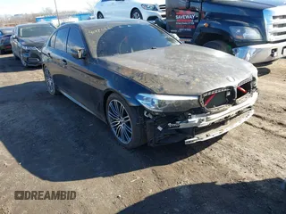 2019 BMW 5 Series 540i xDrive with VIN WBAJE7C54KWD55100, listed as a IAAI auction lot 41476251 with 74,733 mi miles and . Bid and sale history available at carsss.com. Image 1.
