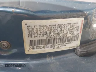 2000 Toyota Camry CE z VIN JT2BG22K5Y0476098, wystawiony jako IAAI lot #42200385 z przebiegiem Nie podano mil oraz . Historia ofert i sprzedaży dostępna na DreamBid. Obrazek 9.
