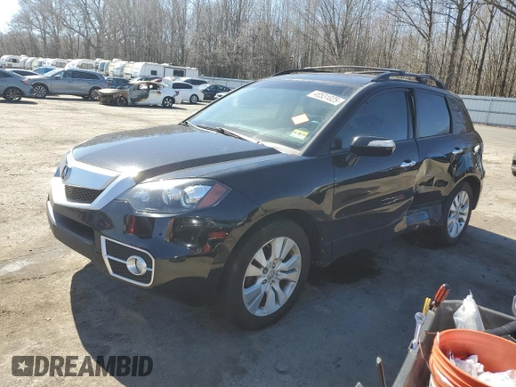 2011 Acura RDX with VIN 5J8TB1H2XBA008298, listed as a Copart auction lot 49531025 with 155,028 mi miles and Salvage title. Bid and sale history available at DreamBid. Image 1.