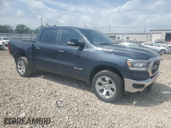 2019 Ram 1500 Big Horn with VIN 1C6SRFFT6KN739552, listed as a Copart auction lot 56719555 with 128,997 mi miles and Salvage title. Bid and sale history available at DreamBid. Image 4.