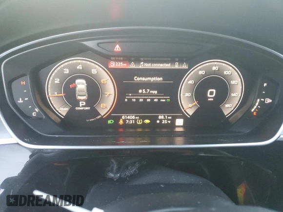 2019 Audi A8 L with VIN WAU8DAF84KN015999, listed as a Copart auction lot 88240025 with 61,406 mi miles and Salvage Title. Bid and sale history available at carsss.com. Image 9.