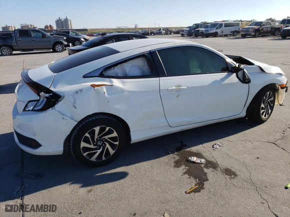 2017 Honda Civic Coupe LX with VIN 2HGFC4B56HH311801, listed as a Copart auction lot 82876484 with 0 mi miles and Salvage Title. Bid and sale history available at carsss.com. Image 3.