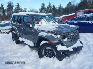 2020 Jeep Wrangler Unlimited Rubicon with VIN 1C4HJXFN5LW176104, listed as a IAAI auction lot 41332511 with 70,428 mi miles. Bid and sale history available at carsss.com. Image 1.