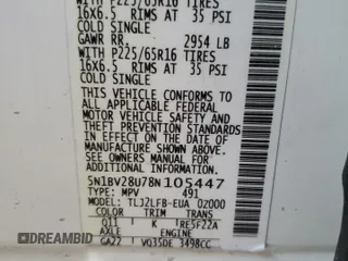 2008 Nissan Quest with VIN 5N1BV28U78N105447, listed as a Copart auction lot 69270434 with 241,697 mi miles and Salvage Title. Bid and sale history available at carsss.com. Image 15.