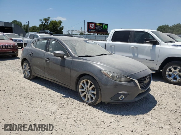2015 Mazda 3 S Touring with VIN JM1BM1L3XF1230320, listed as a Copart auction lot 63292425 with 125,942 mi miles and Salvage title. Bid and sale history available at DreamBid. Image 4.