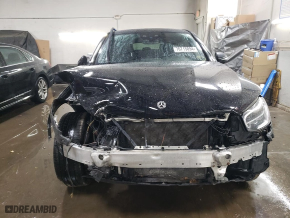 2020 Mercedes-Benz GLC with VIN WDC0J8EB7LF737763, listed as a Copart auction lot 76715094 with 37,531 mi miles and Salvage Title. Bid and sale history available at carsss.com. Image 5.