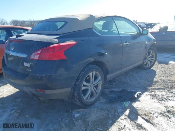 2011 Nissan Murano CrossCabriolet with VIN JN8AZ1FY3BW001970, listed as a IAAI auction lot 41400019 with 165,000 mi miles. Bid and sale history available at carsss.com. Image 4.