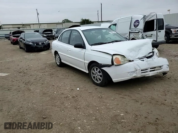 2003 Kia Rio with VIN KNADC125136274488, listed as a Copart auction lot 79561204 with 117,608 mi miles and Salvage Title. Bid and sale history available at carsss.com. Image 10.