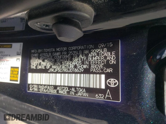 2016 Scion tC z VIN JTKJF5C7XGJ018639, wystawiony jako Copart lot #47965635 z przebiegiem 134 895 mil mil oraz Tytuł czysty. Historia ofert i sprzedaży dostępna na DreamBid. Obrazek 14.