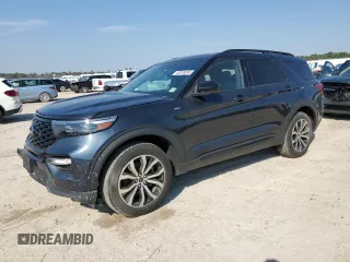 2022 Ford Explorer ST-Line with VIN 1FMSK8KH9NGB05344, listed as a Copart auction lot 45319245 with 25,775 mi miles and Salvage Title. Bid and sale history available at carsss.com. Image 1.