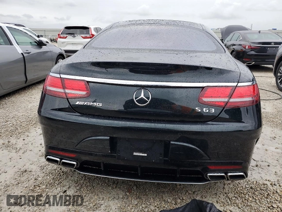 2018 Mercedes-Benz S 63 AMG with VIN WDDXJ8JB4JA034163, listed as a Copart auction lot 74268564 with Not Provided miles and Salvage Title. Bid and sale history available at DreamBid. Image 6.