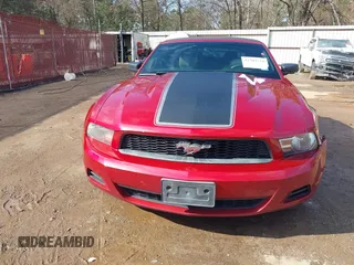 2012 Ford Mustang V6 with VIN 1ZVBP8EM4C5212726, listed as a IAAI auction lot 41509724 with 206,244 mi miles and . Bid and sale history available at carsss.com. Image 12.