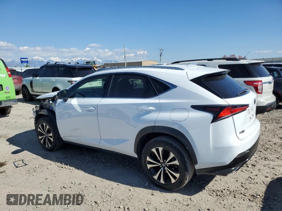 2020 Lexus NX 300 F Sport with VIN JTJSARDZ2L5013615, listed as a Copart auction lot 56094695 with 65,368 mi miles and Salvage title. Bid and sale history available at DreamBid. Image 2.