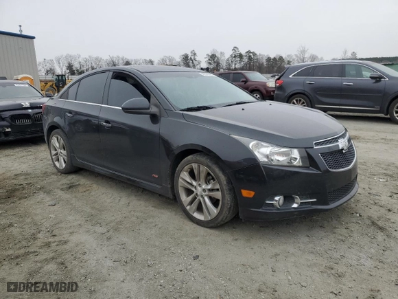 2012 Chevrolet Cruze LTZ with VIN 1G1PH5SC3C7407939, listed as a Copart auction lot 52715615 with 134,253 mi miles and Salvage Title. Bid and sale history available at carsss.com. Image 4.
