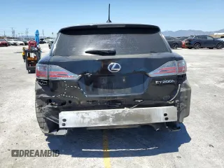 2013 Lexus CT 200h with VIN JTHKD5BH4D2155818, listed as a Copart auction lot 54844975 with 298,064 mi miles and Salvage title. Bid and sale history available at DreamBid. Image 6.