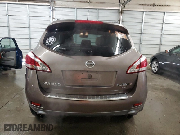 2014 Nissan Murano LE with VIN JN8AZ1MW4EW522797, listed as a Copart auction lot 82825434 with 169,937 mi miles and Salvage Title. Bid and sale history available at carsss.com. Image 6.