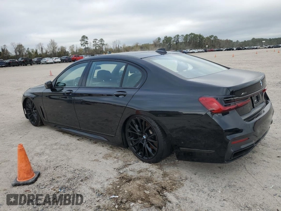 2022 BMW 7 Series 750i xDrive with VIN WBA7U2C08NCJ21887, listed as a Copart auction lot 86499504 with Not provided miles and Non repairable. Bid and sale history available at DreamBid. Image 2.